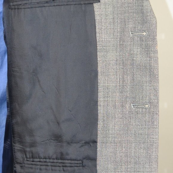 Moda Prima 40R Sport Coat Blazer Suit Jacket Gray - Picture 5 of 8